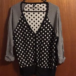 Maurice’s-Spots and Stripes Cardigan